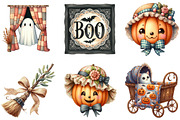 Cute Vintage Aesthetic Halloween Cli, an Illustration by DreamArtGraphic (Thumbnail 6 of 6)