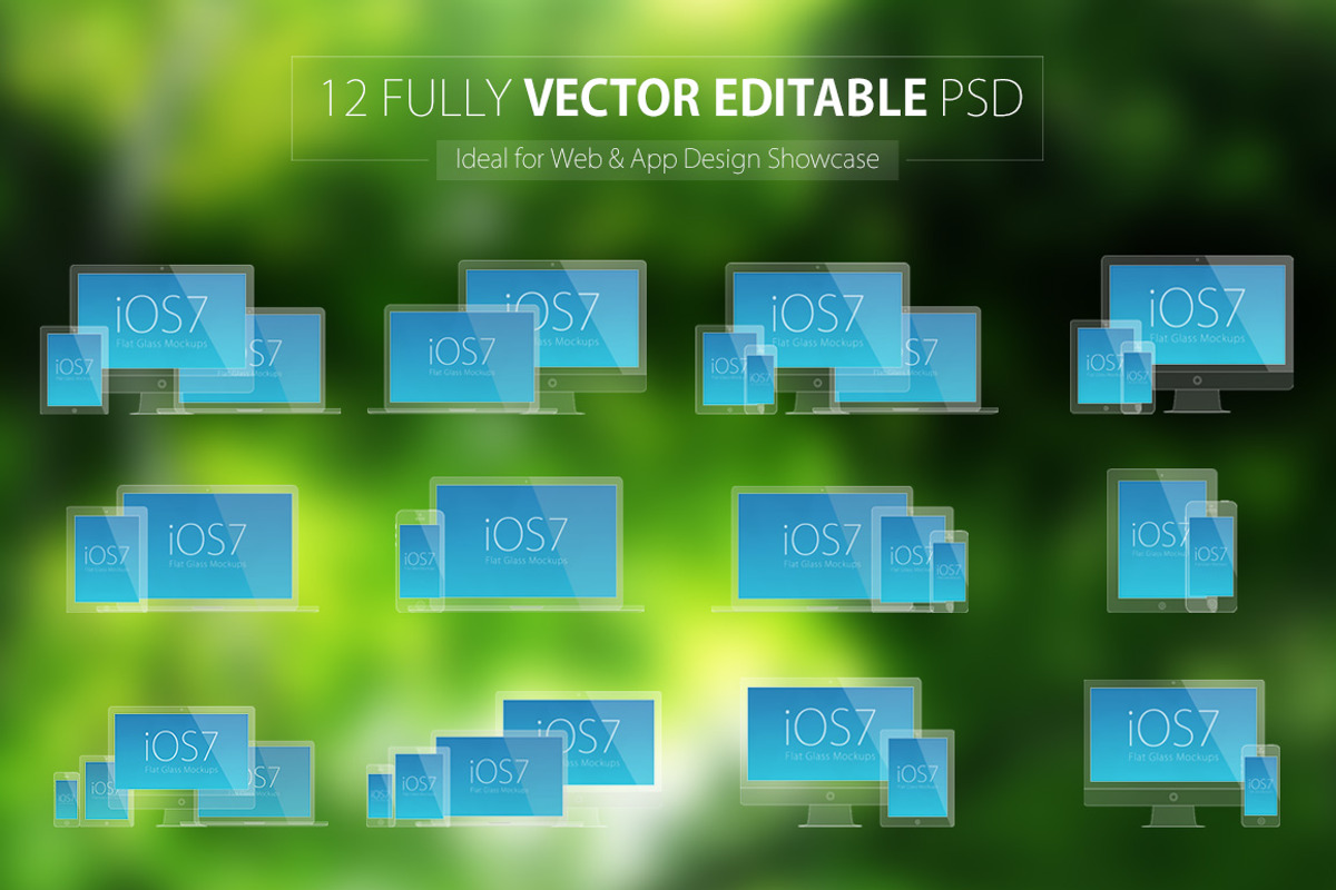 Apple Outline Device Mockups, an iPhone Mockup by Graphicon (Photo 2 of 4)