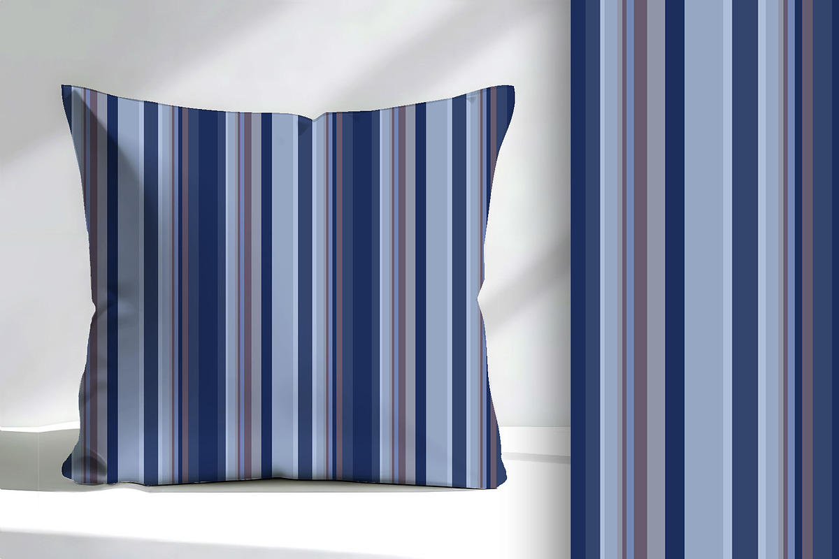 Blue Nautical Beach Stripe Seamless, a Pattern Graphic by Sharon Schwalbe (Photo 1 of 7)