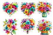 Whimsical Spring Wildflower Clipart, an Illustration by Designworld (Thumbnail 3 of 8)