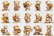 Whimsical Fall Autumn Teddy Bear Png, a Seasonal Illustration by Rose Art (Thumbnail 2 of 6)