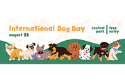 Cute puppies, funny baby dogs set, an Animal Illustration by PaperTrident (Thumbnail 5 of 5)