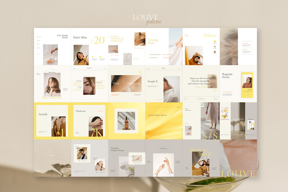 Louve Palette Pack, a Social Media Template by Simple P. (Photo 10 of 10)