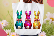 Stained Glass Easter Coquette Bunny, an Illustration by OK Design (Thumbnail 5 of 6)