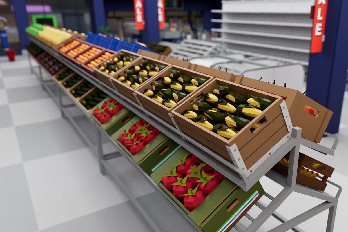 City Supermarket Building Interior, an Architecture 3D Model by multimedia4ds (Photo 16 of 24)