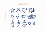 13 Hand Drawn Illustrations, an Outline Icon by CuteDreamyDesign (Thumbnail 8 of 8)