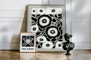 Dark Flowers Wall Art Creator