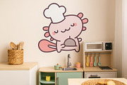 Axolotl Pet Animal Clipart Set, an Animal Illustration by Palau (Thumbnail 6 of 10)