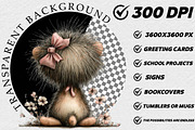 Whimsical Spring Back View Animal, an Illustration by DreamCafeArt (Thumbnail 2 of 6)