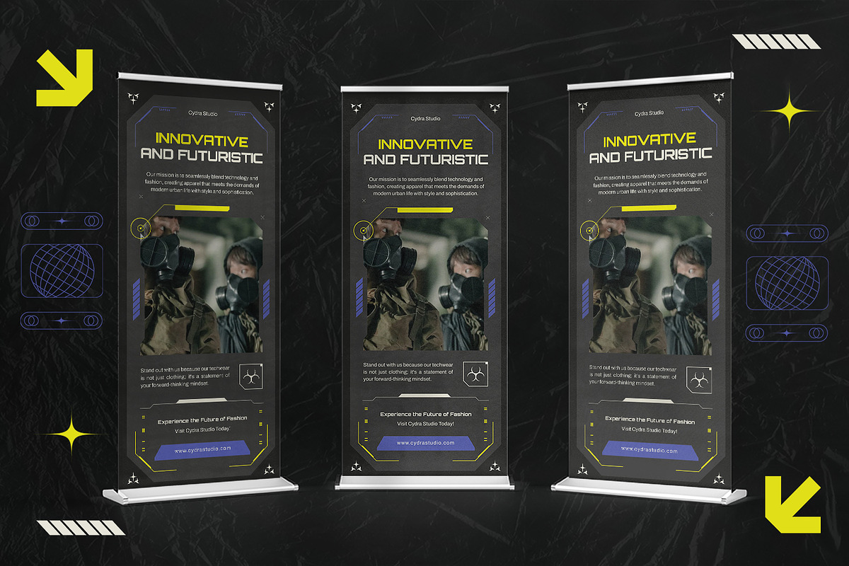 Branding Techwear - Roll Up Banner, a Print Template by StreaksideStd (Photo 3 of 3)