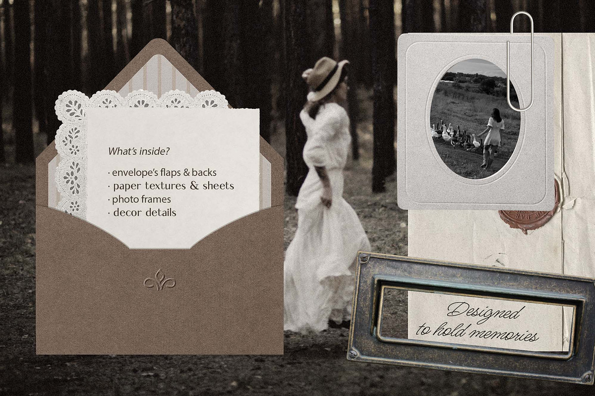 Archive Memories – Letters & Keepsak, an Object Graphic by DigARTbyHavroshka (Photo 2 of 13)