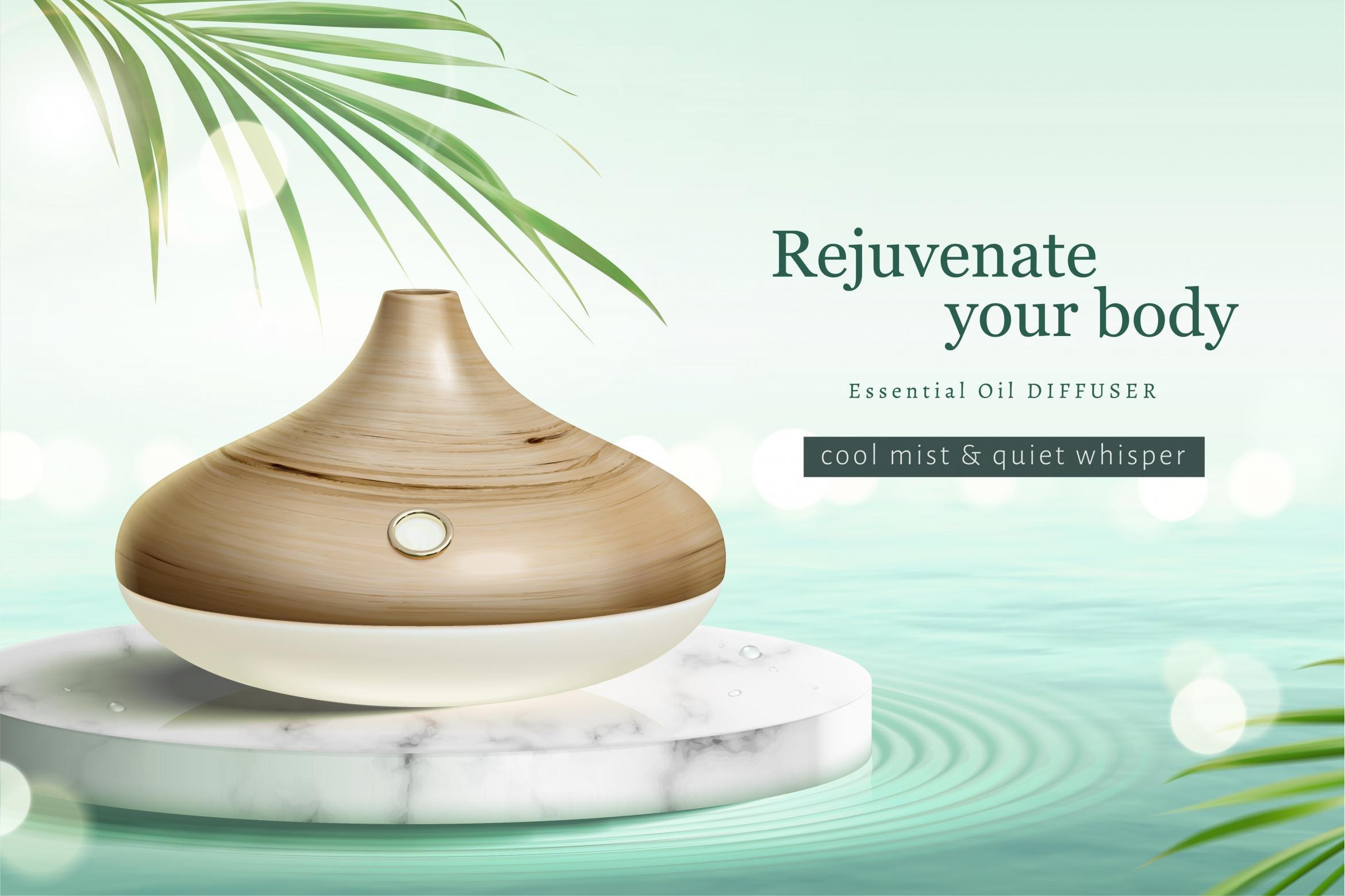 3d zen style aroma diffuser ad, a Flyer Template by TotallypicRF