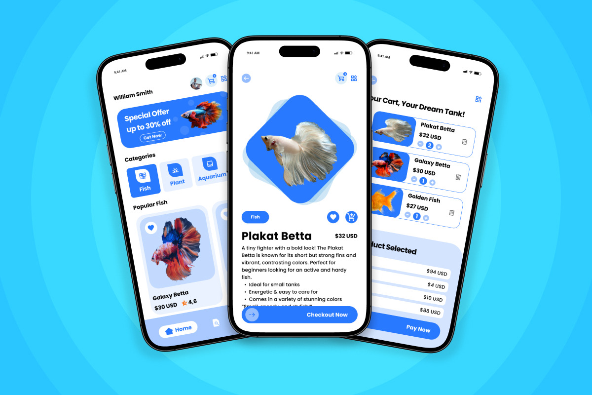 Fishymart - Pet Shop Design Template, an App Template by productype1 (Photo 4 of 5)