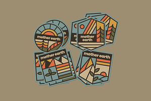 Mother Earth Badge Pack