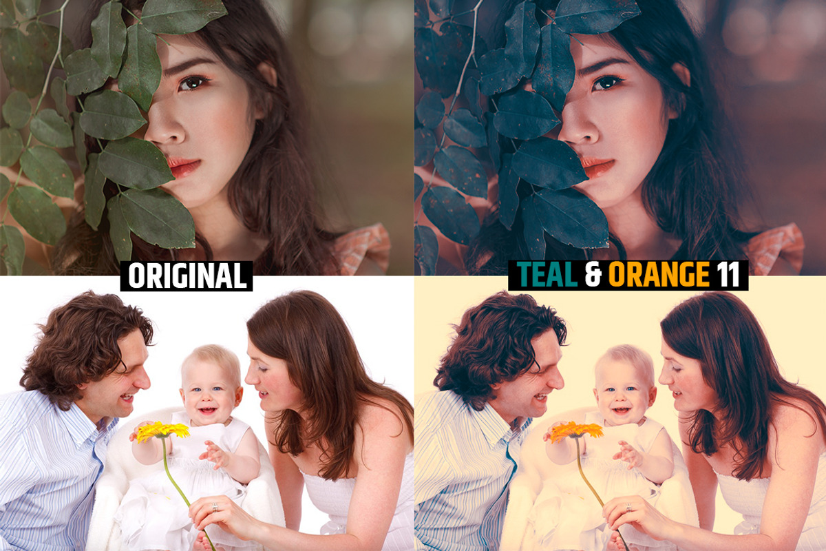 Orange & Teal 30 Cinematic FILM LUTS, a Plug-in Add-On by WeLovePresets (Photo 13 of 61)