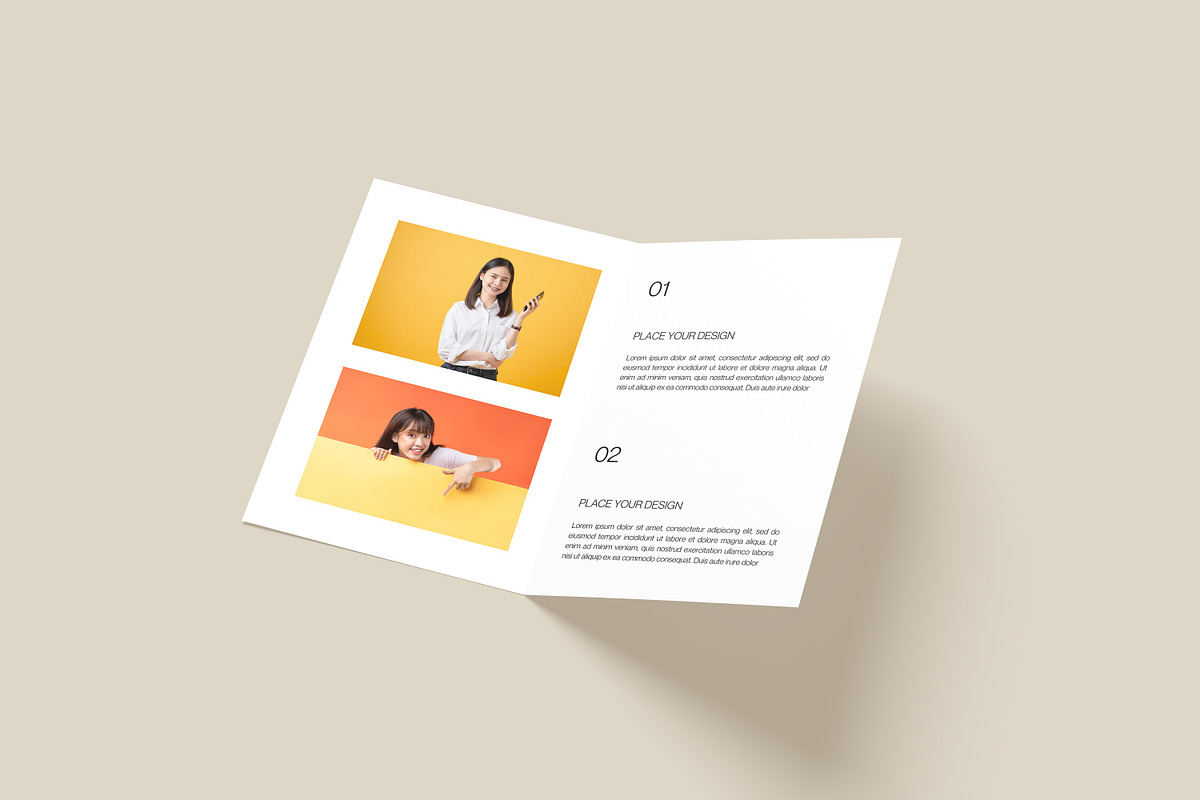 Bifold Brochure Mockup, a Books & Magazine Mockup by getproject (Photo 2 of 4)