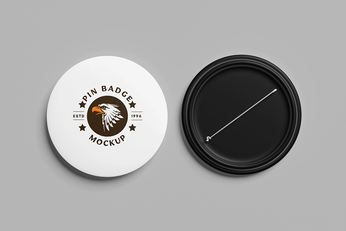 Pin Bagde Mockup, a Product Mockup by Squashy Creative Studio (Photo 3 of 5)