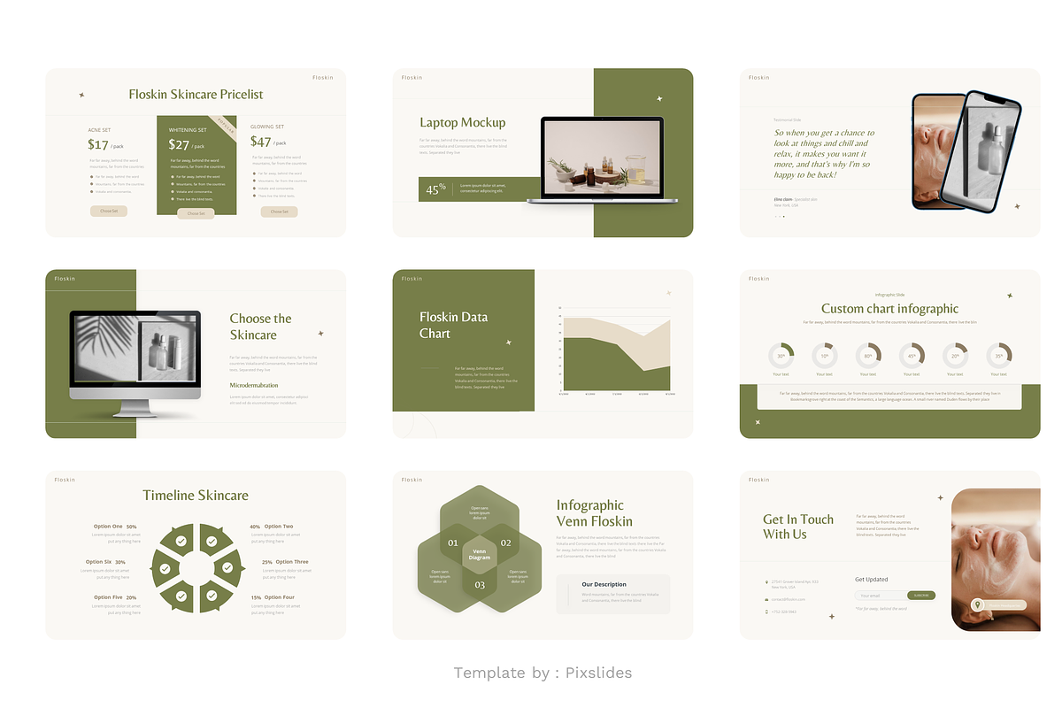 Skincare and Beauty PowerPoint, a Presentation Template by Pixslides (Photo 13 of 15)