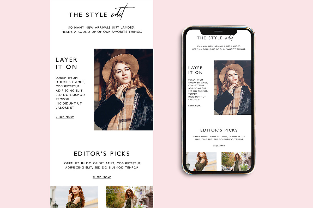 Minimalist Fashion Email Template, an Email Template by KikiBunnyCreative (Photo 5 of 7)