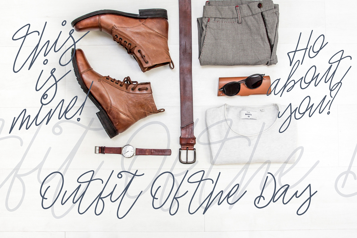 Ellaine Monoline Signature Font preview 6