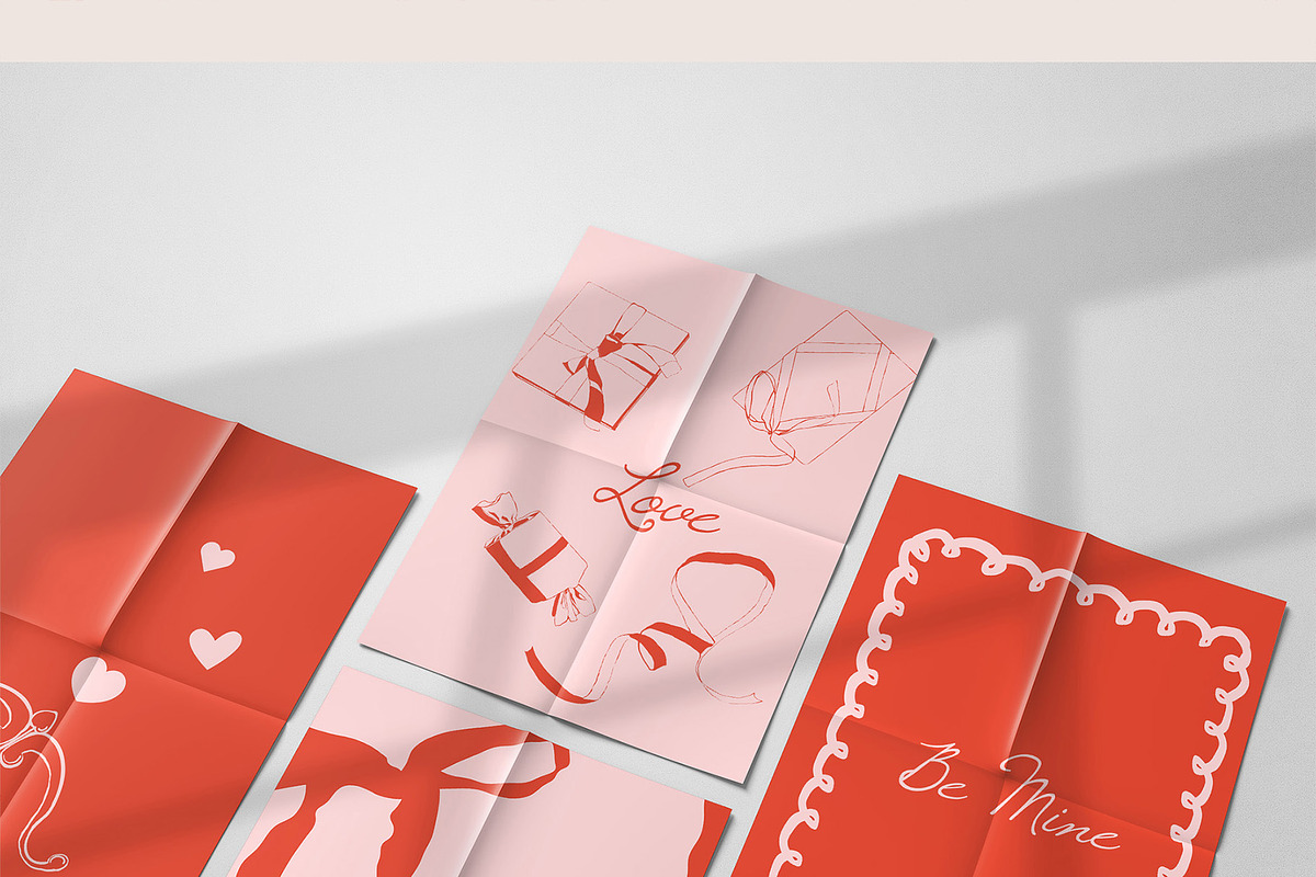 Valentine's vibe. Romantic cards, an Illustration by NatalieArtsDenysenko (Photo 2 of 9)