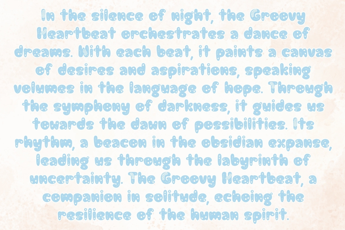 Groovy Heartbeat - Handwritten, a Handwritten Font by Charmingbear59.design (Photo 4 of 5)