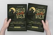 Green Halloween Night Party Flyer, a Flyer Template by Annora Studio (Thumbnail 4 of 5)
