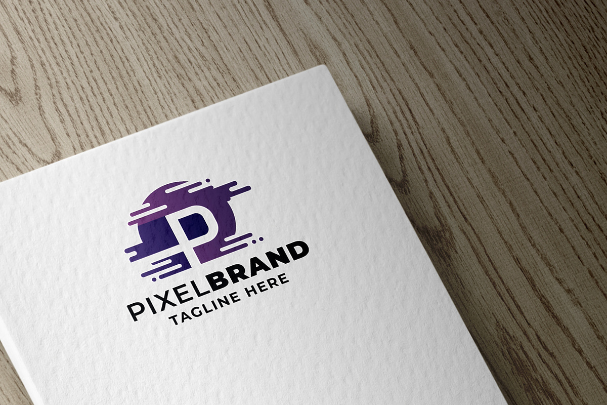 Pixel Brand Letter P Pro Logo Templa, a Branding & Logo Template by Design_Planet (Photo 1 of 4)