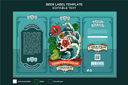 mexican beer label design template, a Branding & Logo Template by Pen of God Studio (Thumbnail 1 of 3)