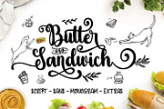Butter Sandwich, a Script Font by Mozatype (Thumbnail 1 of 23)