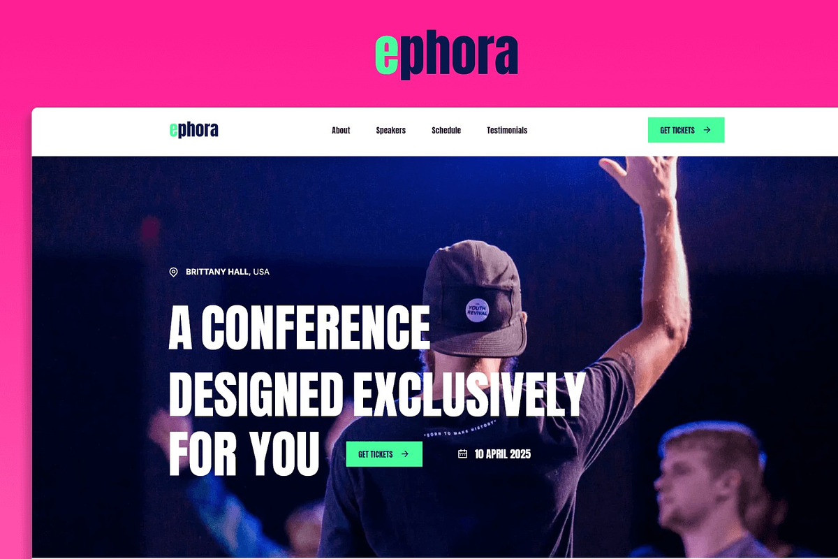Ephora - Event Framer Template, a Landing Page Template by Flow Samurai Templates (Photo 4 of 5)