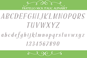 Sale-Fratello Nick Italic Font, a Font by Debi Sementelli (Thumbnail 3 of 3)