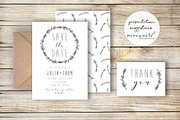 Black & White Wreaths - Hand Drawn, a Decorative Illustration by MaraquelaStudio (Thumbnail 6 of 7)
