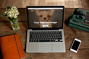 Macbook retro vol. 1 - 8 mockups, a Household Mockup by show it better (Thumbnail 2 of 5)
