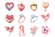 Romance Clipart, an Illustration by Design Market (Thumbnail 3 of 3)