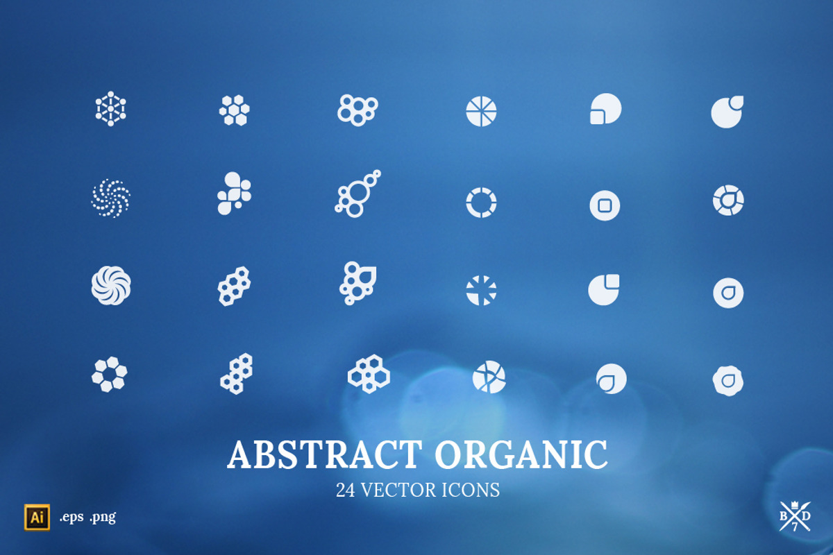 Abstract Organic - 24 vector icons, an Icon by Basari Design (Photo 1 of 2)
