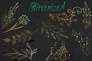 SALE! GLITTERIZED Set 4