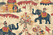 Vintage Circus Animals, a Background Graphic by Printable Treasure (Thumbnail 5 of 7)