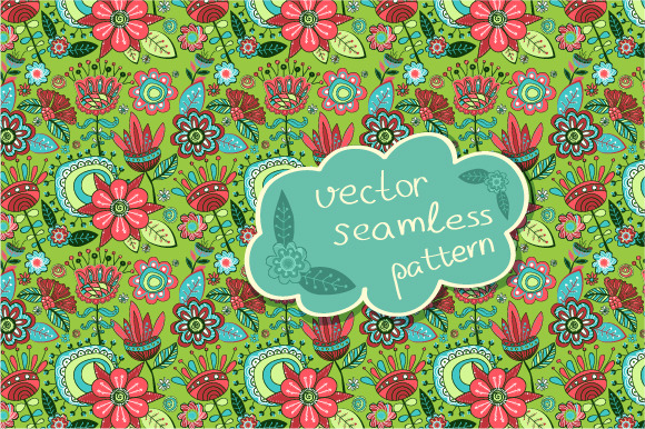 seamless pattern "Magic garden" preview 3