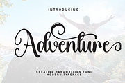 Adventure | Script Font, a Handwritten Font by Scratchones (Thumbnail 1 of 8)