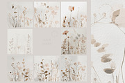 Muted Meadow Floral Backgrounds, a Background Graphic by Anna Sokol (Thumbnail 5 of 6)