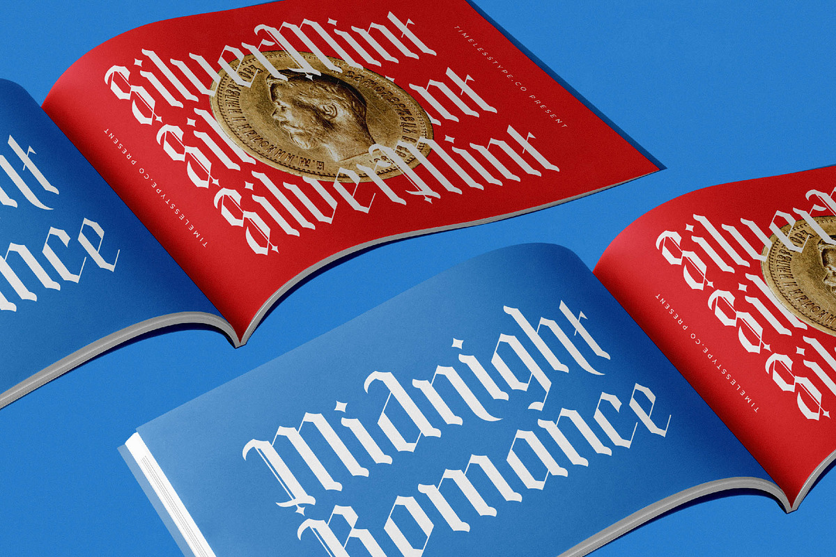 Bold Riot Modern Blackletter, a Blackletter Font by timelesstype.co (Photo 7 of 20)