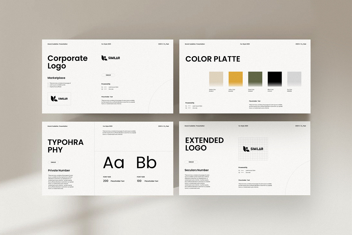 Brand Guideline Template, a Presentation Template by GoldenPixelStudio (Photo 4 of 8)