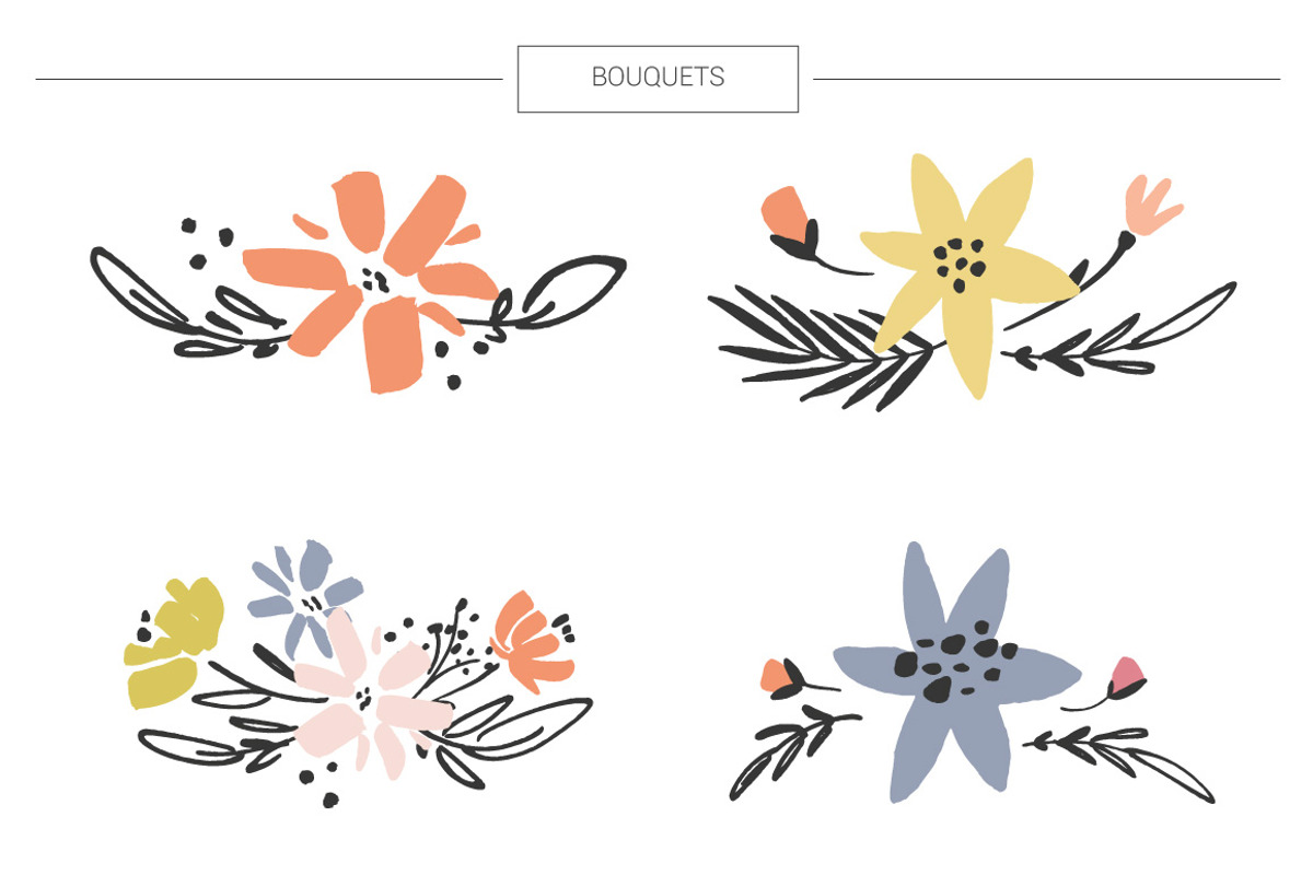 Floral bundle: 1267 elements, an Illustration by Favete Art (Photo 5 of 14)