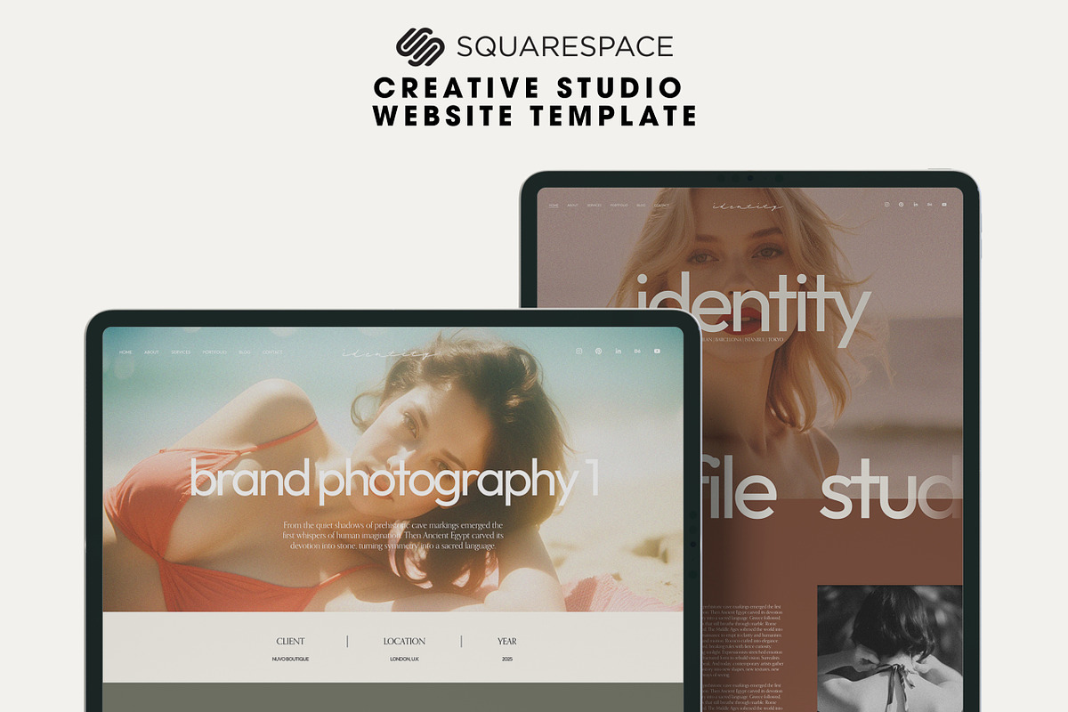 Squarespace Creative Studio Template, a Squarespace Template by Mockup Art Atelier (Photo 15 of 15)