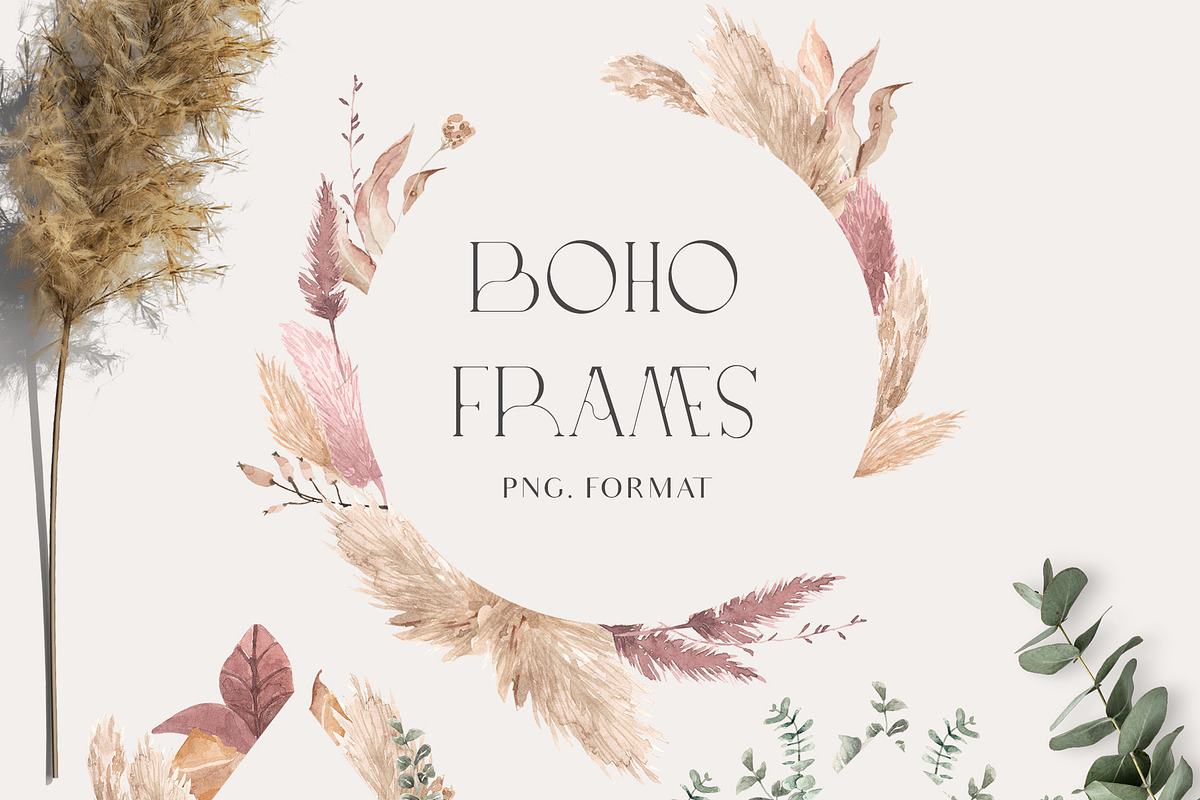 Boho Romance- Floral Set, an Illustration by Grace Noboa Illustrations (Photo 2 of 7)