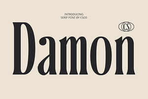 CS Damon Condensed Font