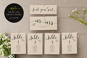 Rustic Wedding Seating Cards, Sophie, an Invitation Template by Alice Bluefox (Thumbnail 2 of 10)