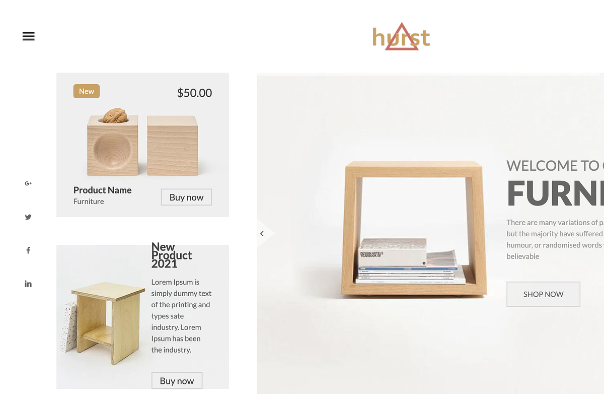 eCommerce Furniture HTML Template preview 2