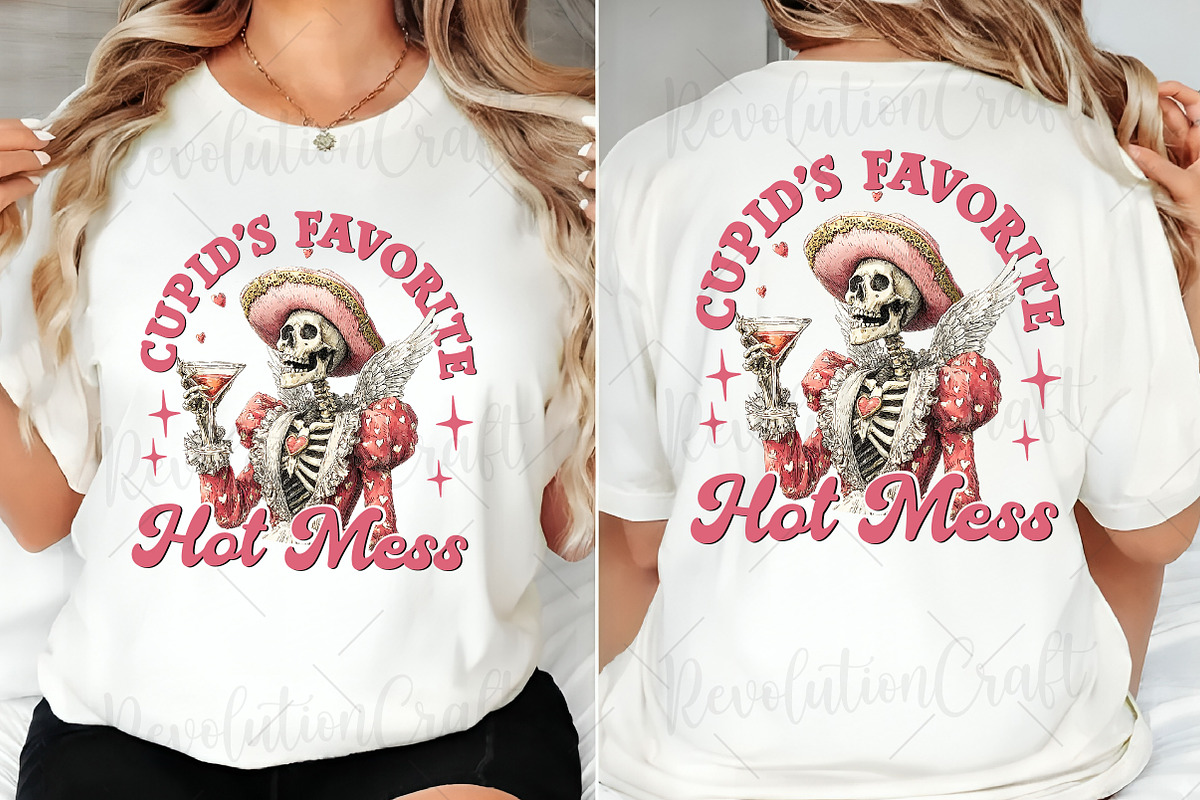 Funny Valentine's Day Skeleton PNG, an Illustration by OK Design (Photo 5 of 6)